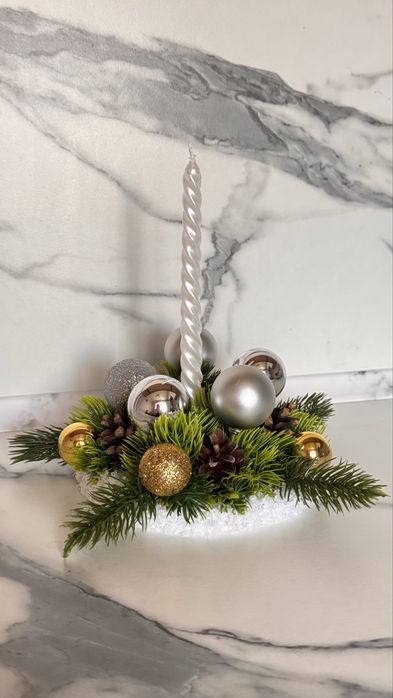 Новогодний подсвечник