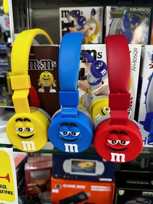 Детски Блутут Слушалки с форма на анимационни герои