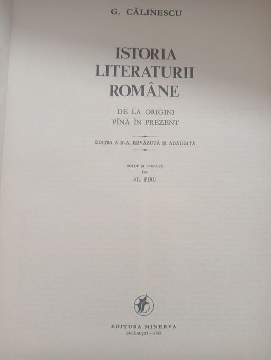 Istoria literaturii romane