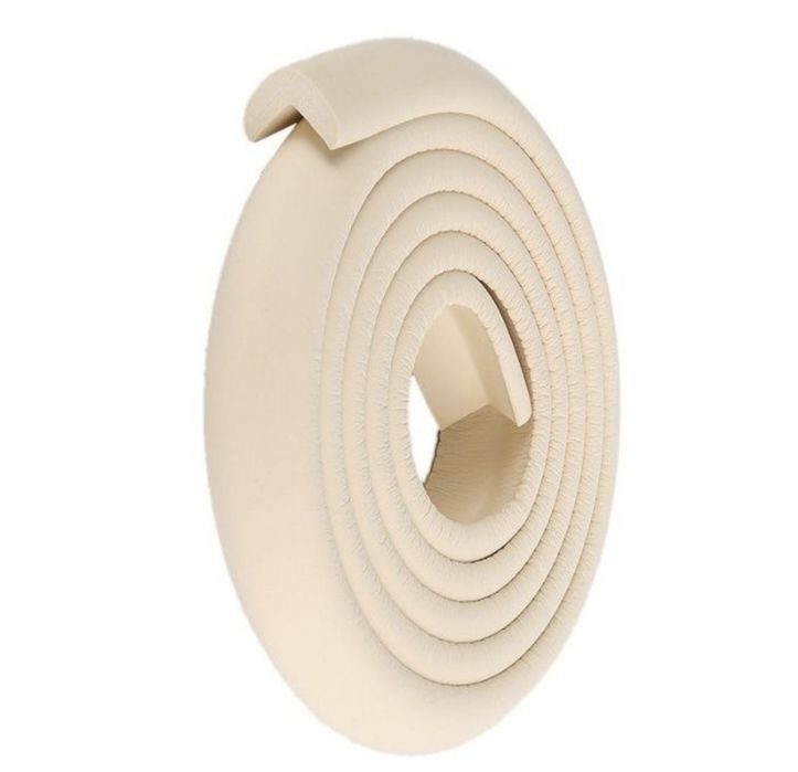 Черна предпазна лента Защитна лента Протектор за ръбове Защита за деца