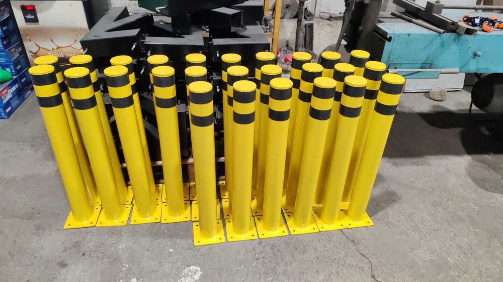 Stalpi metalici pentru parcare/protectie stradala/800x90mmx5 mm