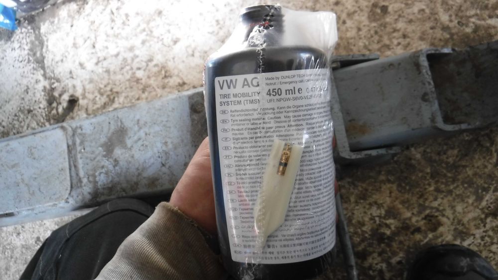 Solutie kit pana rezerva reparatie pana OE, solutie lichida compresor