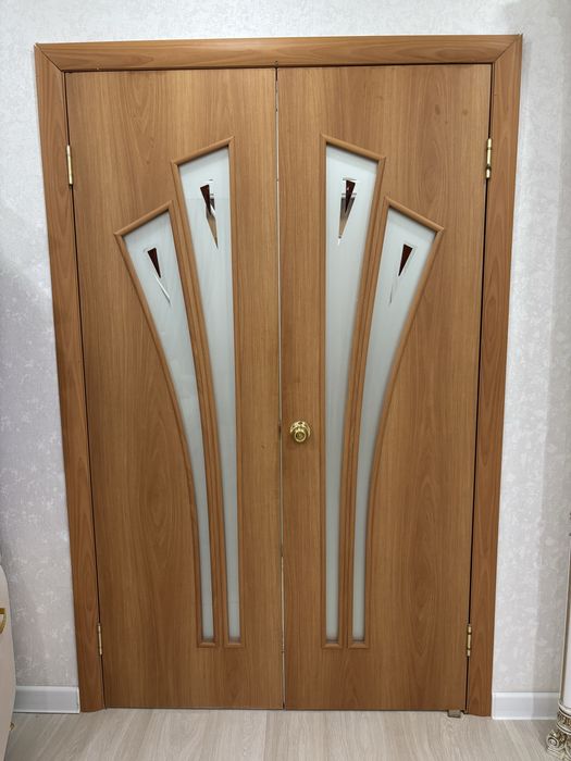 Продам дверь (распашная, двойная) в хорошем состоянии.