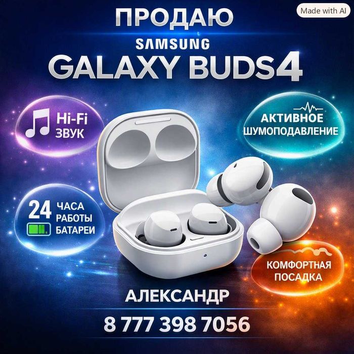 Нушники Samsung Galaxy Buds 4