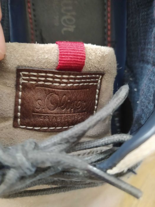 Мъжки обувки от велур и естествена кожа S. Oliver (43)