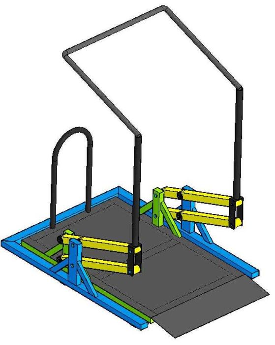 Уличные тренажёры для инвалидов-колясочников. KiF