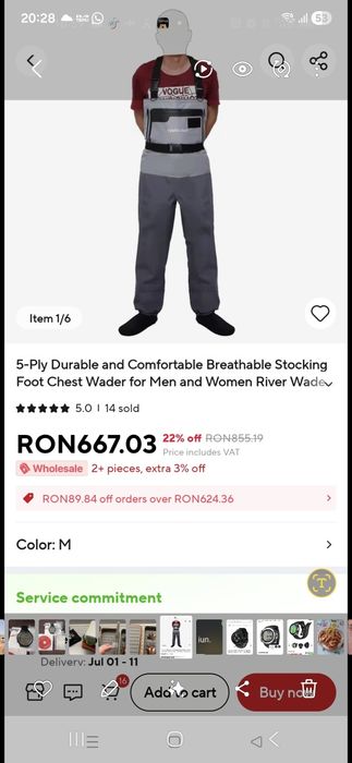 Vand waters pentru pescuit.