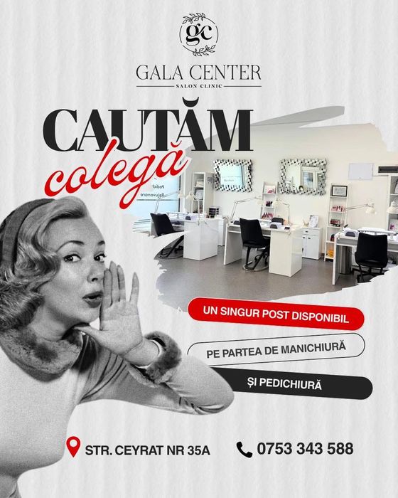 Salon Gala Center cauta parteneri manichiuriste pedichiuriste