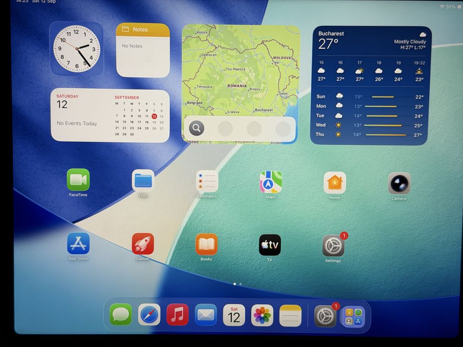 iPad Air | M3 | 256 GB | wifi | Purple | bat 99%