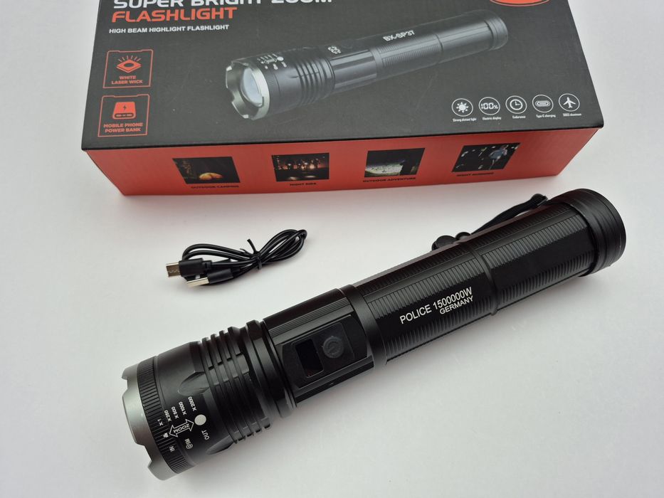Мощен лазерен фенер POLICE BX-SP37,FLASH LIGHT,2000m