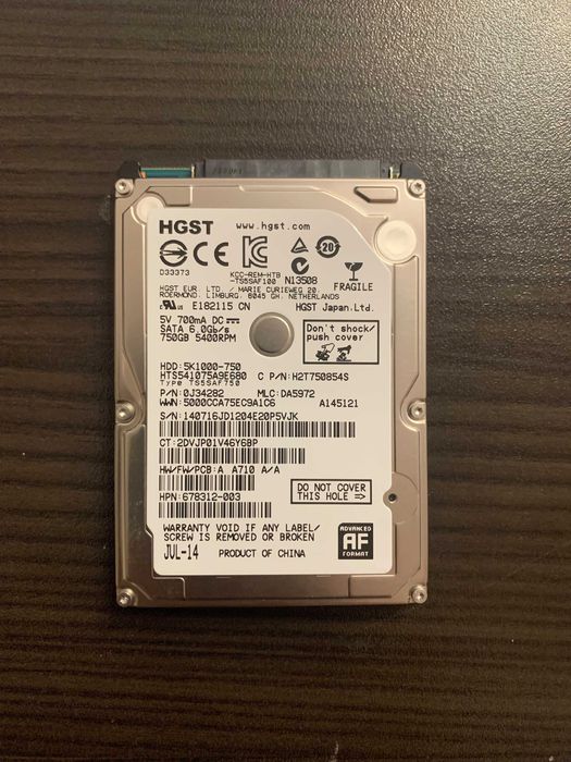 HDD 750gb 2.5 inch - HGST
