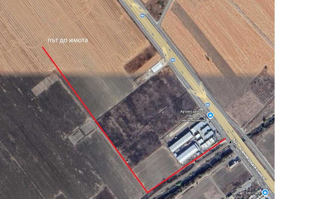 Продава се перспективен имот на втора линия на Асеновградско шосе ПИ: 99088.15.317