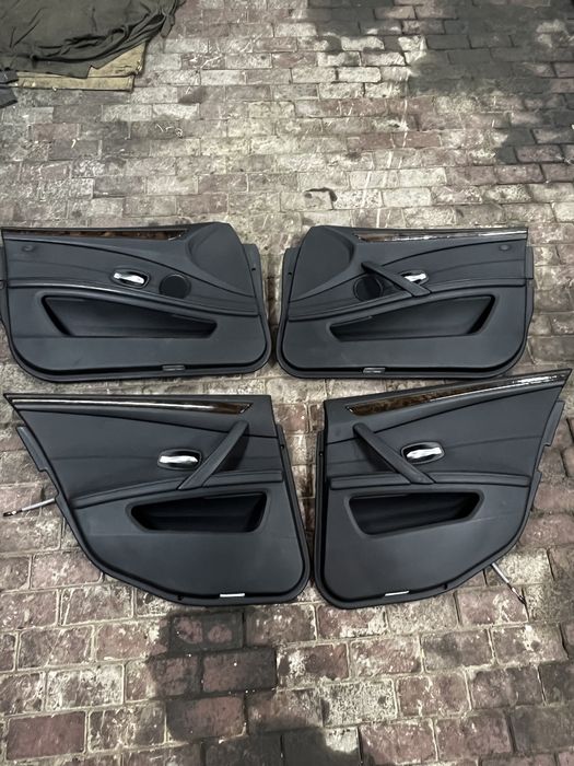 Черный салон бмв е60