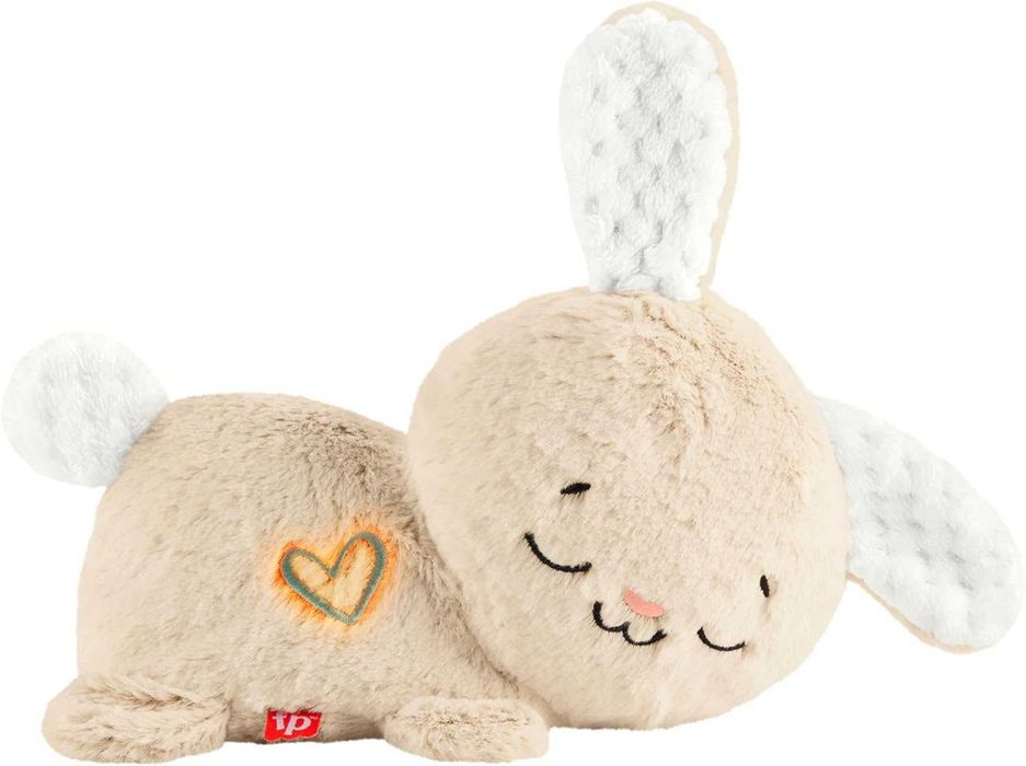Fisher-Price Soothe & Settle Bunny – Мека играчка с музика, светлина и успокояващо движение