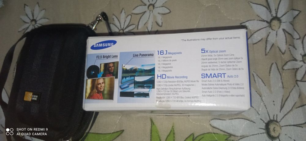 Samsung дигитален фотоапарат с бате и калъф за съхранение рия