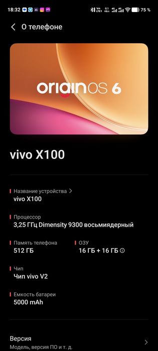 Обмен, vivo x100  16/512