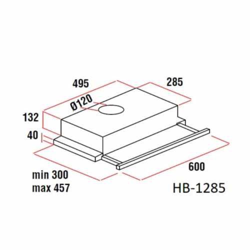 Абсорбатор за вграждане Hausberg HB-1285 …