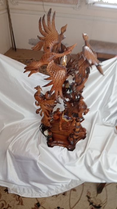 Птица хумо деревянный