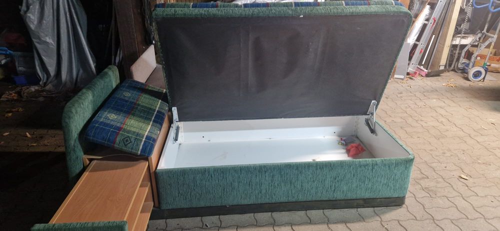 Vând pat 1 pers cu lada 2m/90