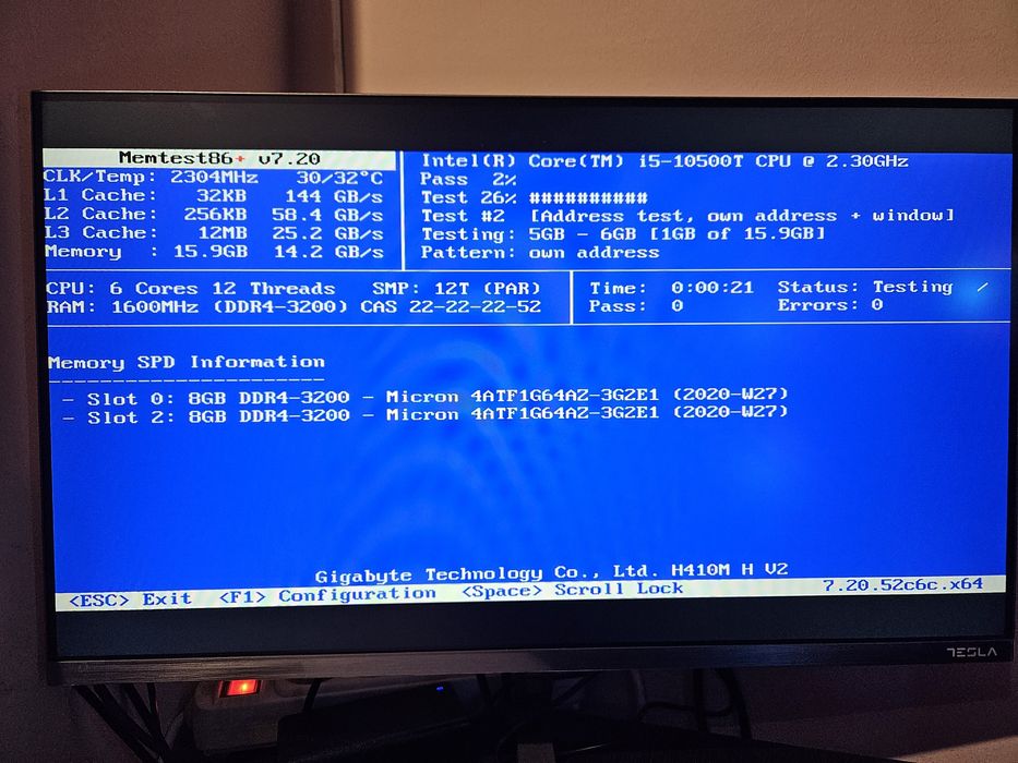 Kit RAM 2x 8GB DDR4 3200Mhz Micron