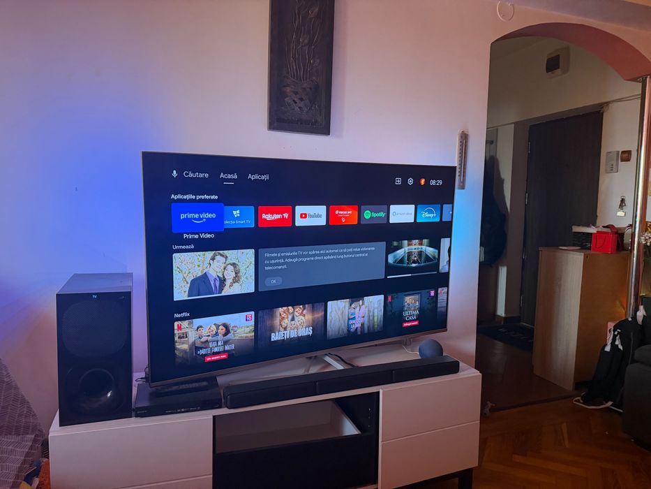 De vânzare scaun gaming Marvin, TV Android Philips 55, monitor curbat Samsung 17, pick Sony, soundbar Sony