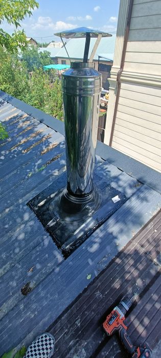 Установка банных печей дымоходов