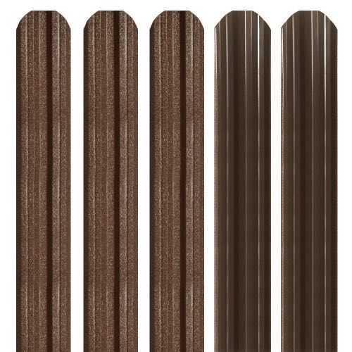 Șipcă metalică gard Lucius 0,5 mm x 11,5 cm Maro supermat (RAL 8019)