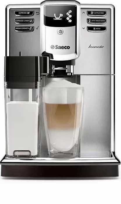 Кафеавтомат Saeco Incanto HD8917, Кафемашина, Cappuccino, Керамична мелачка, Авт. почистване, 15 Бара, 1.8 л, Кана за мляко 0.5 л