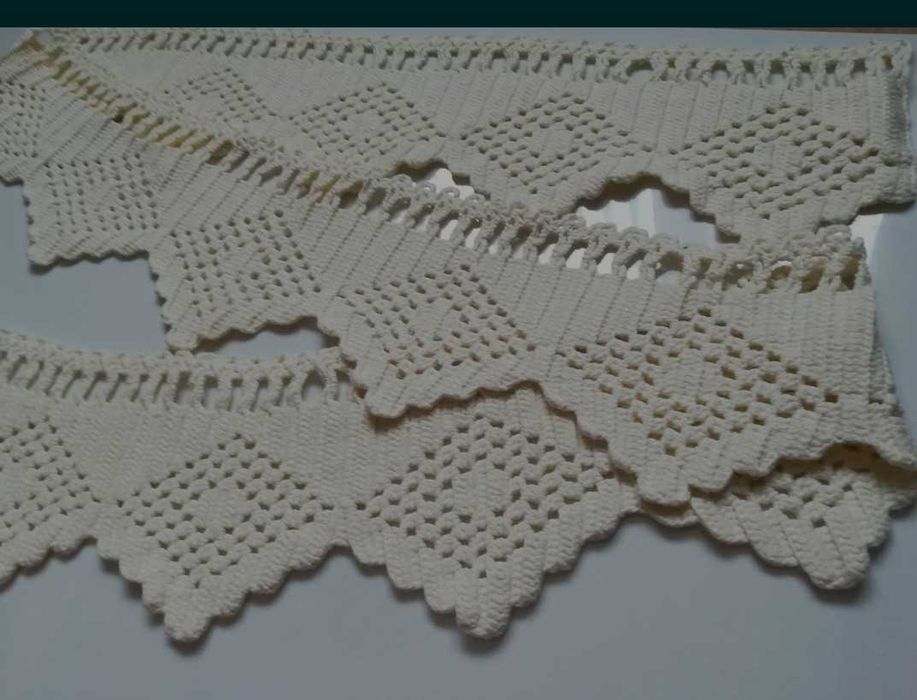 Hand made bordura 180 cm colt  cerceaf vechi decoratiune