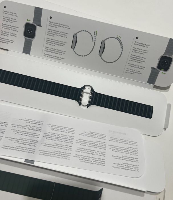 Apple Watch, оригинални Leather Link каишки, 45mm