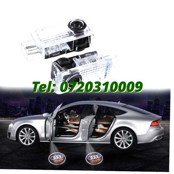 Set Proiectoare Logo Portiera Audi A3 A4 A5 a6 a8 q3 q5 Q7