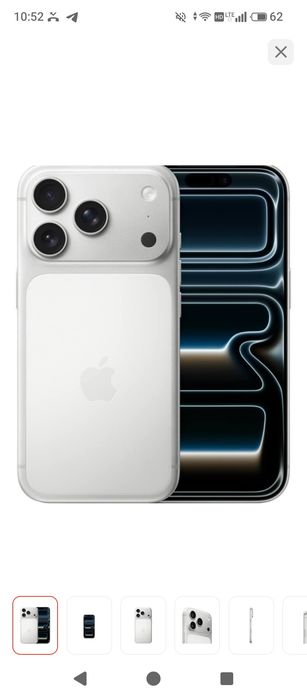 Смартфон Apple iPhone 17 Pro 512Gb NanoSIM+eSIM серебристый
