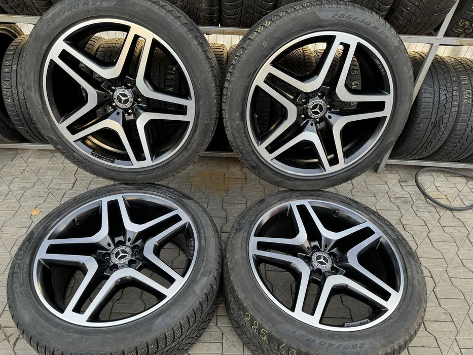jante originale mercedes amg r21 gle gls w166 echipate iarna