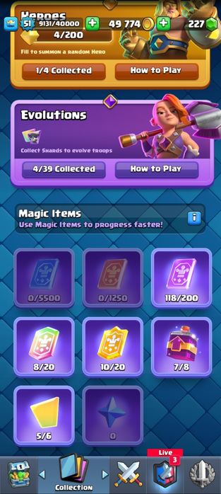 Акаунт клеш рояль