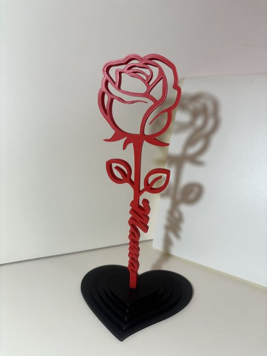 Вечна 3D принтирана роза