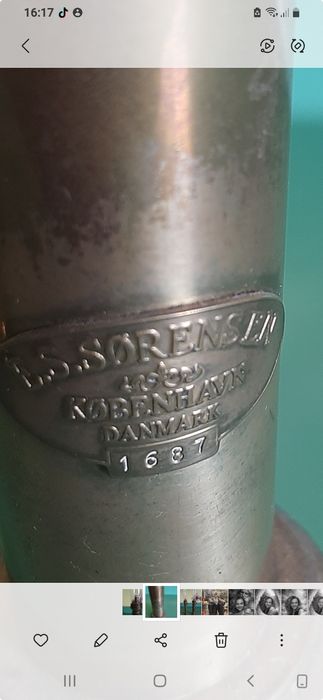 Doua lampi pe gaz vintage  de colectie daneza