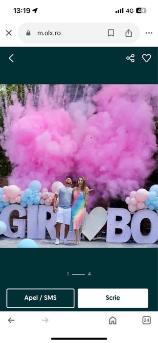 Fumigene colorate torte sedinte foto