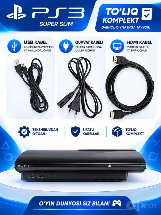 Playstation 3 / Sony / Optom va donalab sotamiz!