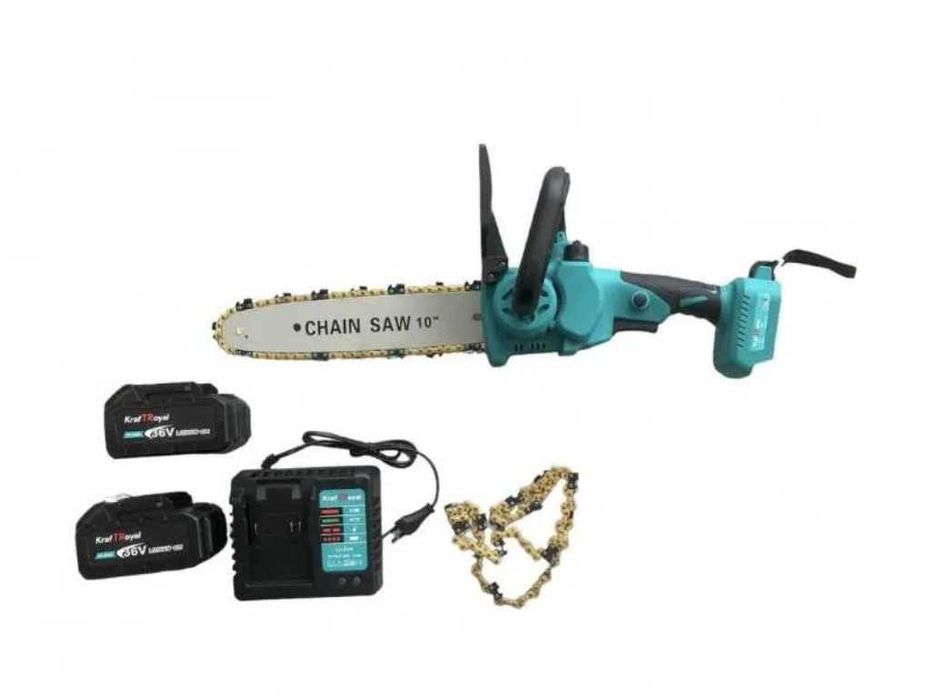 Aкумулаторна резачка 25см KraftRoyal 36V 8AH с маслен филтър