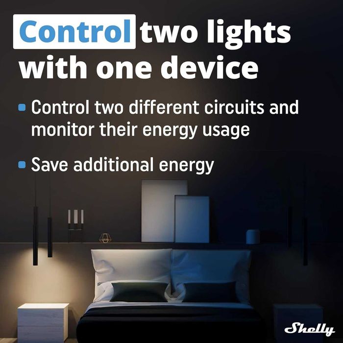 Shelly Wave 2PM Z-Wave смарт реле 2 канала с енергометър