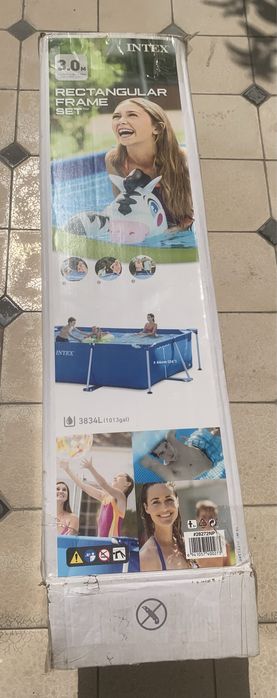 Бассейн каркасный наземный б/у