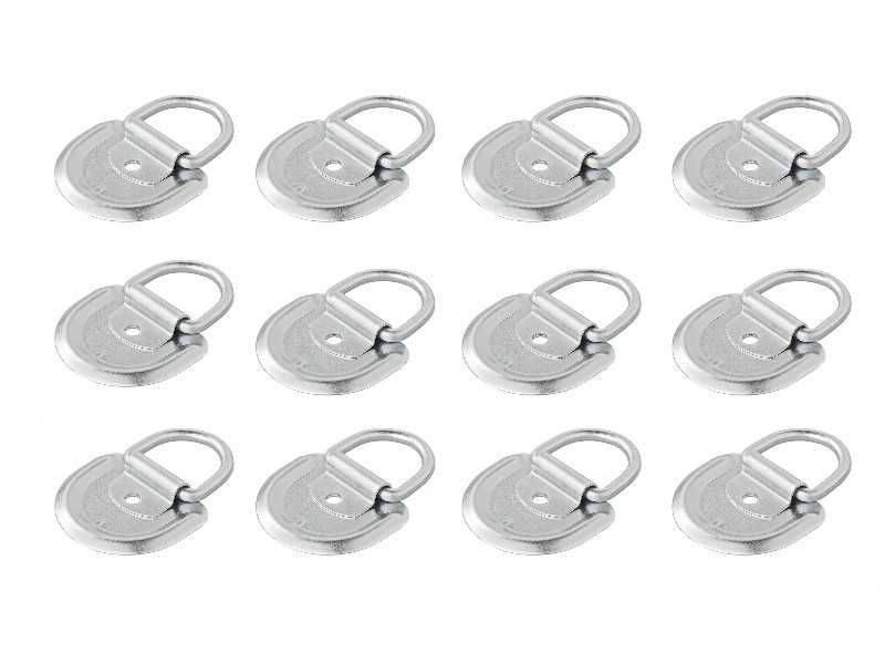 12 броя Скоба за под на ремарке 76x66 мм товарна кука 450 kg