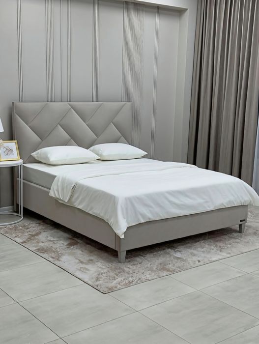 Двуспальная кровать,  Мягкая кровать, с подъемным механизмом,