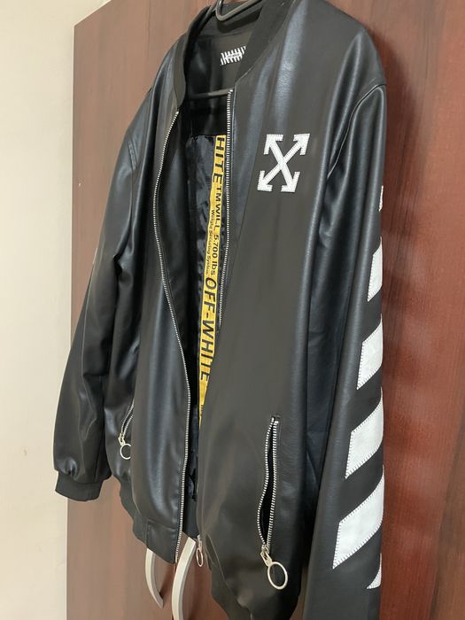 Geaca Bomber din piele ecologica