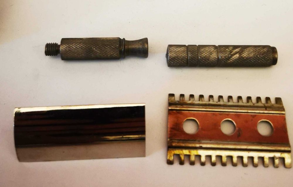 Set aparat de ras francez Gardette - vest pocket