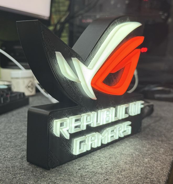Logo Asus Rog Cu Led