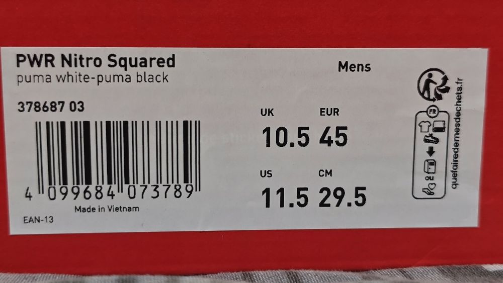 Бели маратонки PUMA PWR Nitro Squared