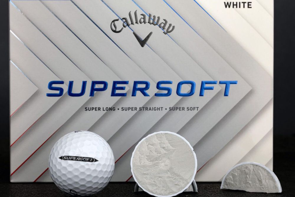 Set 12 buc Mingi de golf Supersoft 2025 White Basic ,sigilat