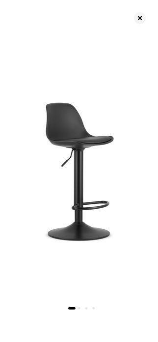 Set 4 Scaune de bucatarie/bar picior negru reglabil