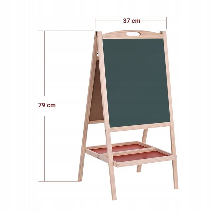 Магнитная и меловая доска 79х37 для рисования уроков учёбы дома детей